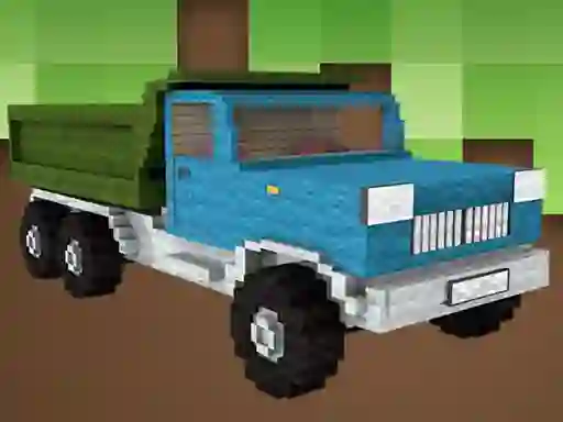 Gêm Blockcraft Truck Jigsaw ar-lein