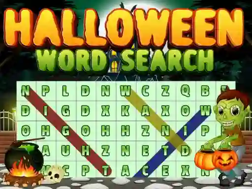 Gêm Halloween Words Search ar-lein