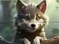 Gêm Jigsaw Puzzle: Smiling Wolf ar-lein