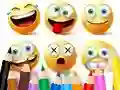 Gêm Coloring Book: Funny Emoji ar-lein