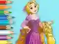 Gêm Coloring Book: Princess Rapunzel ar-lein