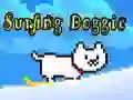 Gêm Surfing Doggie ar-lein