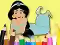 Gêm Coloring Book: Princess Jasmine ar-lein