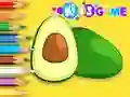 Gêm Coloring Book: Avocado Fruit ar-lein