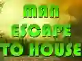 Gêm Man Escape To House ar-lein