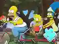 Gêm Jigsaw Puzzle: Simpson Family Riding ar-lein