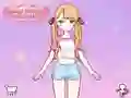 Gêm Anime Dress Up Doll Dress Up ar-lein