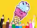 Gêm Coloring Book: Cool Ice Cream ar-lein