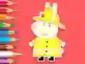 Gêm Coloring Book: Rabbit Firefighter ar-lein