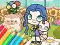 Gêm Coloring Book: Avatar World Babycare ar-lein
