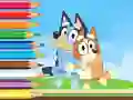 Gêm Coloring Book: Bluey And Bingo Holiday ar-lein