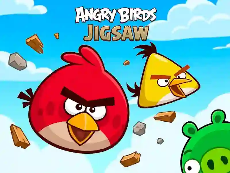 Gêm Angry Birds Jigsaw ar-lein