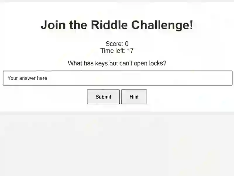 Gêm Riddle Challenge ar-lein