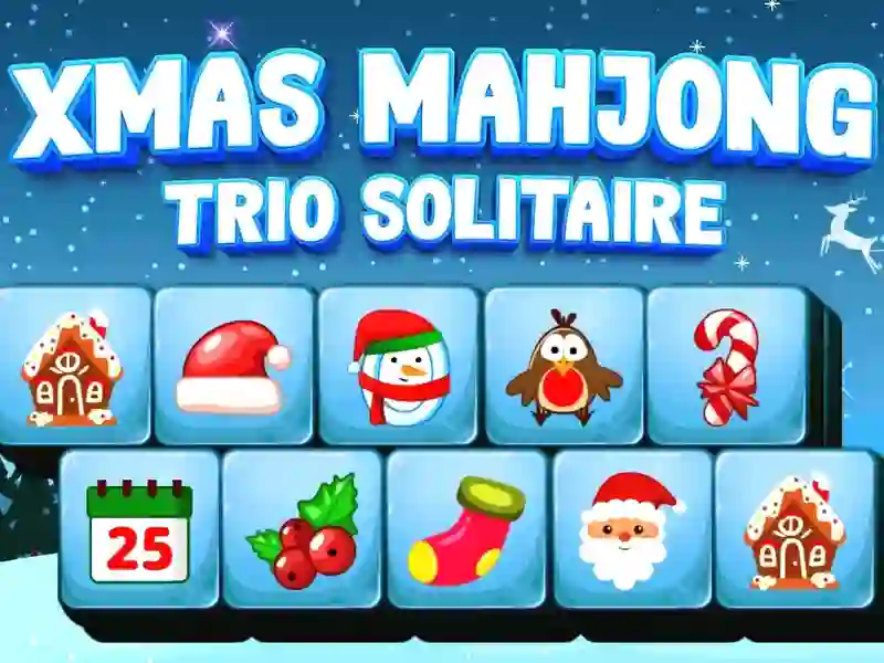 Gêm Xmas Mahjong Trio Solitaire ar-lein