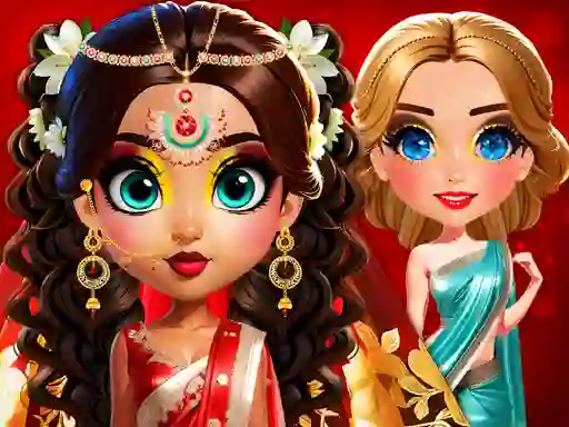 Gêm Asoka Makeup Indian Bride ar-lein