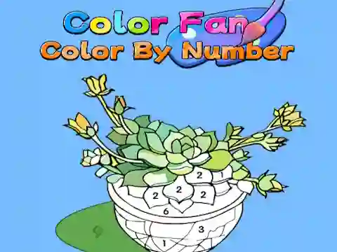 Gêm Color Fan: Color By Number ar-lein