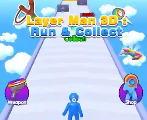 Gêm Layer Man 3d Run Collect ar-lein