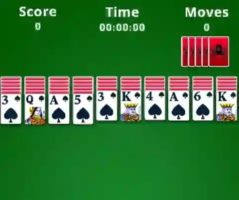 Gêm Spider Solitaire ar-lein