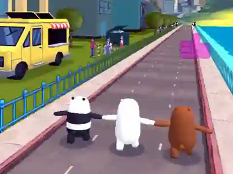 Gêm We Bare Bears Bear Parkour ar-lein