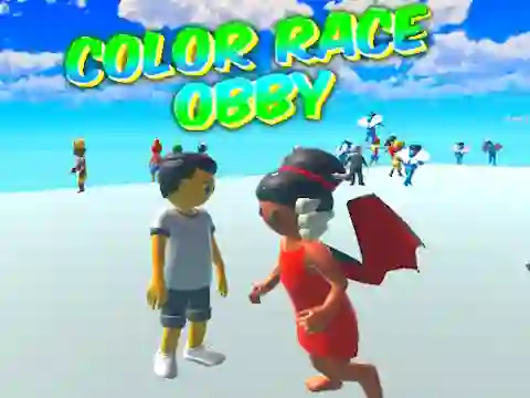 Gêm Color Race Obby ar-lein
