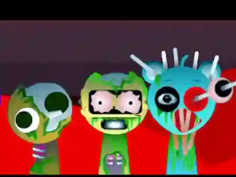 Gêm Sprunki Music Scary Beat Box ar-lein