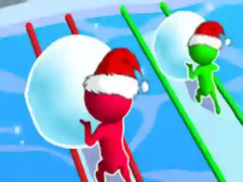 Gêm Snow Race: Christmas Runner ar-lein