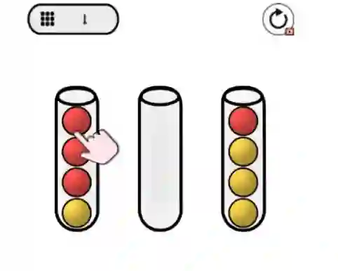 Gêm Balls Sorter ar-lein
