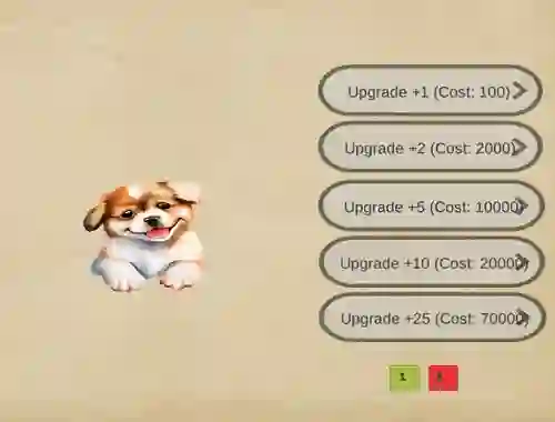Gêm Dog Clicker ar-lein