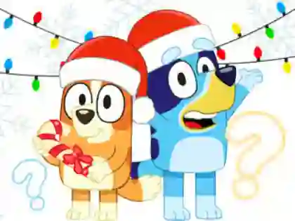 Gêm Kids Quiz: Bluey Christmas Quiz ar-lein
