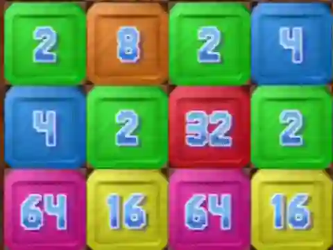 Gêm 2048: Wood Block ar-lein