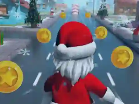 Gêm Santa Roblox Running ar-lein