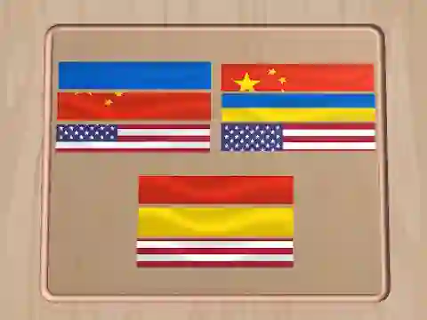 Gêm Flag Puzzle Jam: Collect Flags ar-lein