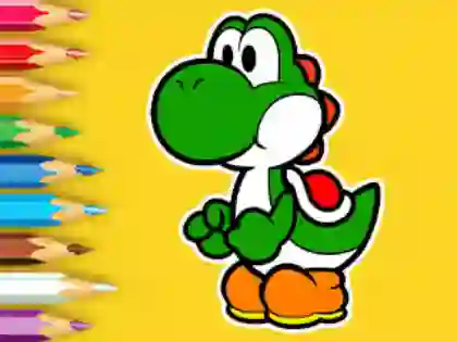 Gêm Coloring Book: Yoshi Fishing Day ar-lein