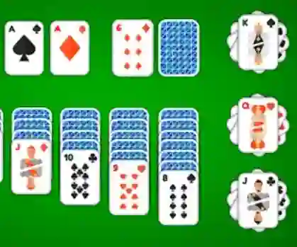 Gêm Klondike Solitaire 4 Suits ar-lein