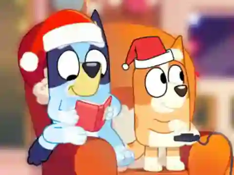 Gêm Jigsaw Puzzle: Bluey Christmas Party ar-lein