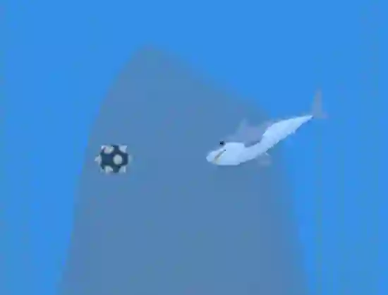 Gêm Lonely Shark Frenzy ar-lein