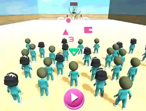 Gêm Squid Game Race 3d ar-lein