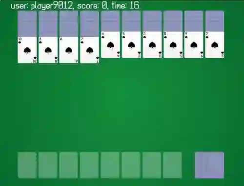 Gêm Spider Solitaire Classic Ver ar-lein