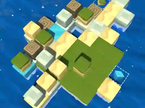 Gêm Cube Island: ASMR Relax Puzzle ar-lein
