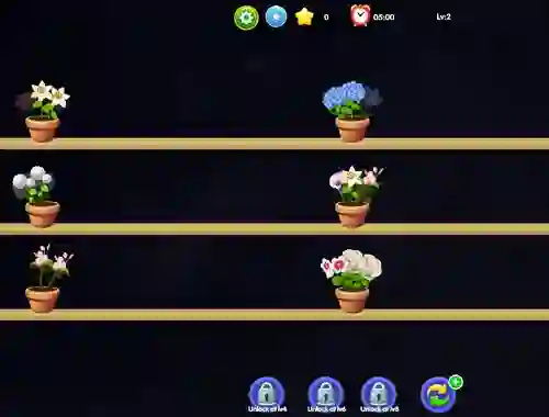 Gêm Flower Matching ar-lein