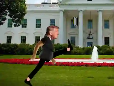 Gêm Trump Wobble Walk Challenge ar-lein