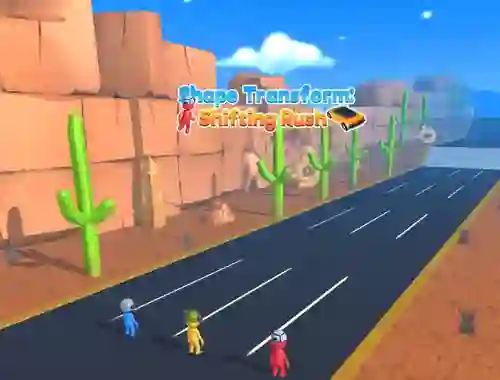 Gêm Shape Transform: Shifting Rush ar-lein
