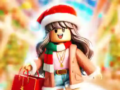 Gêm Jigsaw Puzzle: Roblox Christmas Mall ar-lein