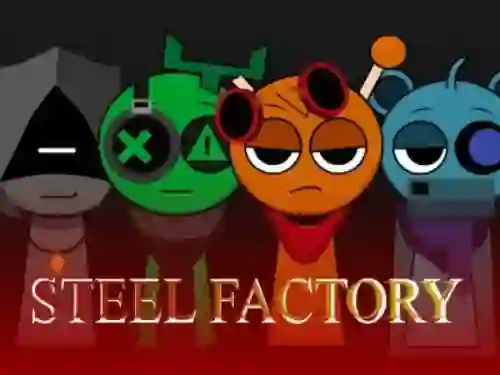 Gêm Sprunki x SepBox: Steel Factory ar-lein