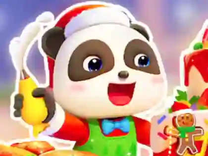 Gêm Jigsaw Puzzle: Baby Panda Christmas Chef ar-lein
