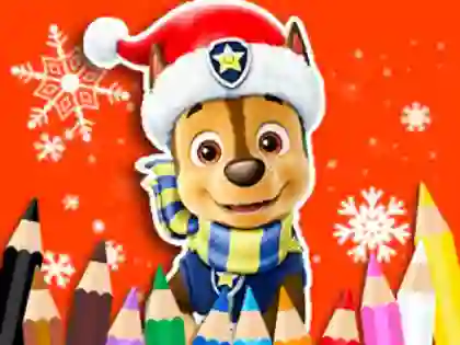 Gêm Coloring Book: PAW Patrol Christmas ar-lein