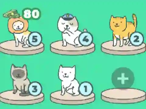 Gêm Meow Merge ar-lein