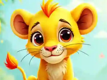 Gêm Jigsaw Puzzle: Baby Simba ar-lein