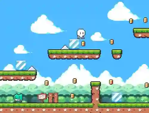 Gêm Snowman Adventure ar-lein