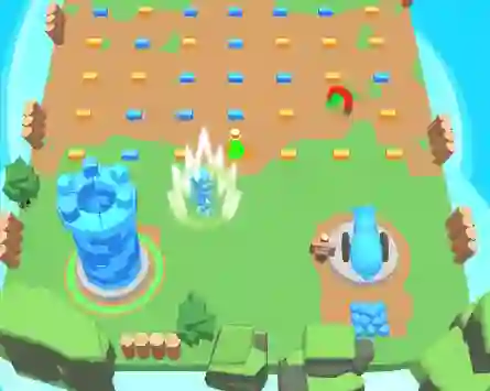 Gêm Tower Clash: Collect Bricks ar-lein